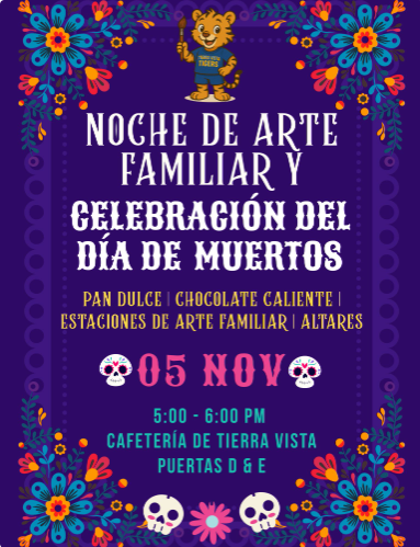 Noche de Arte Familiar y Celebración del Día de Muertos
